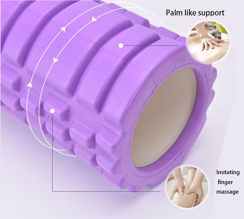 33CM High-Density Yoga EVA Hollow Foam Roller Back Massage Roller ...